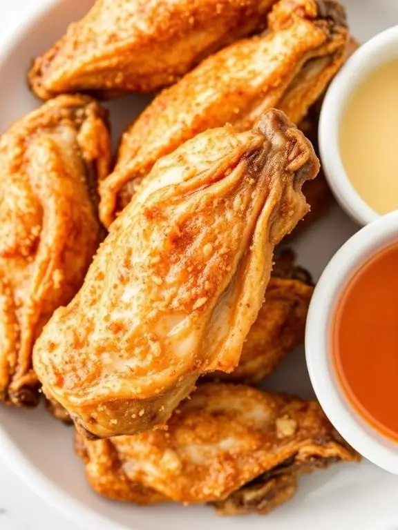 Ultra-lean skinless air fryer recipes chicken wings with crispy seasoned exterior, perfect for health-conscious wing lovers.